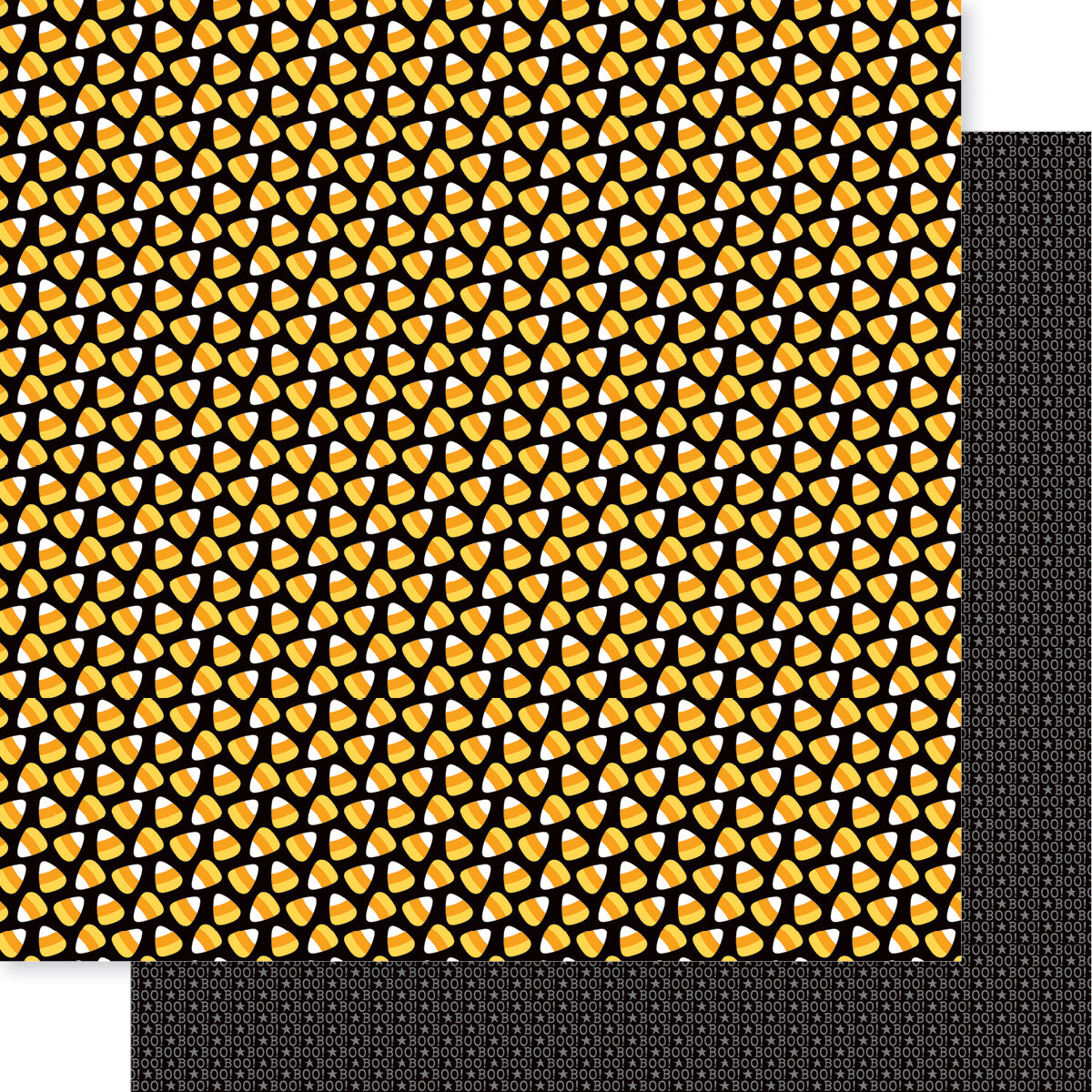 Bella Blvd - Boo To You Collection - 12 x 12 Double-Sided Paper - Candy Corn