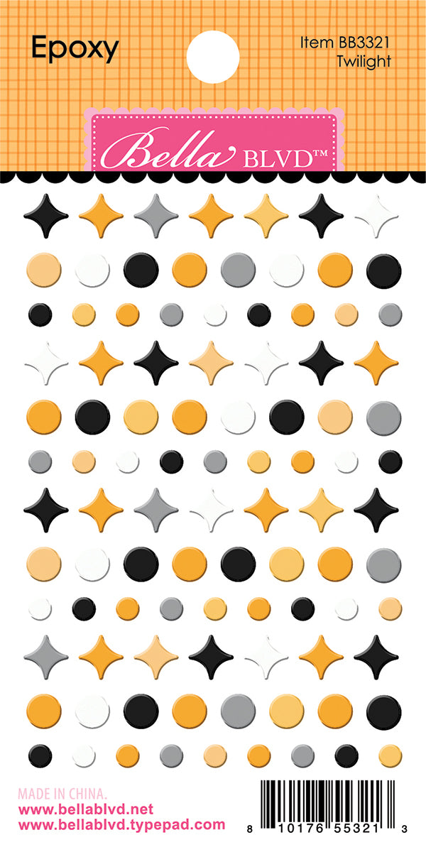 Bella Blvd - Boo To You Collection - Epoxy Stickers - Twilight