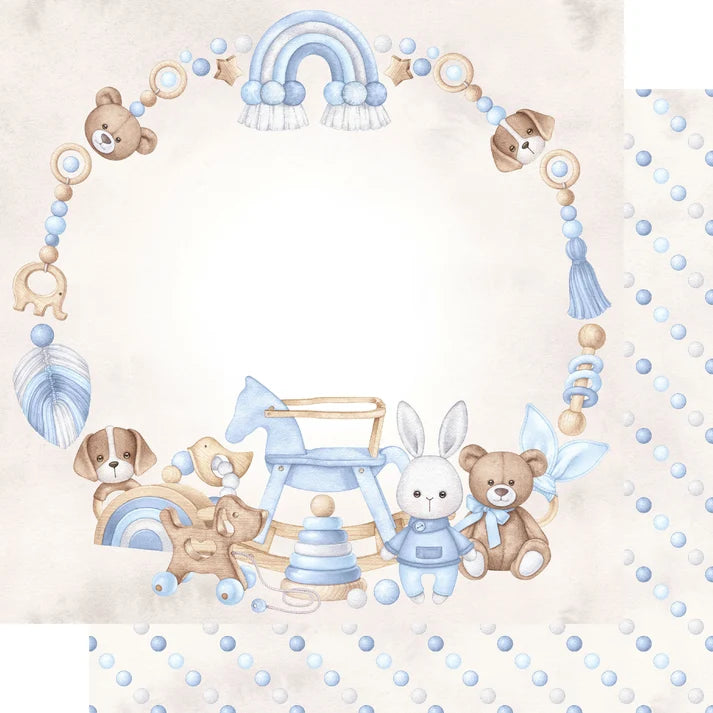 SSC Designs - Oh, Baby Boy! Collection - 12 x 12 Scrapbook Paper And Embellishment Kit