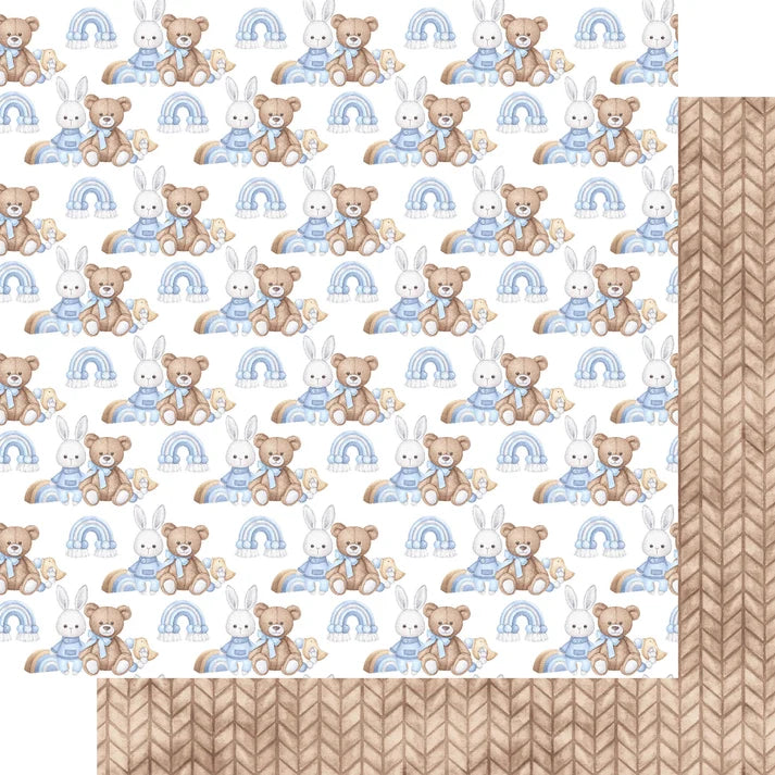 SSC Designs - Oh, Baby Boy! Collection - 12 x 12 Scrapbook Paper And Embellishment Kit