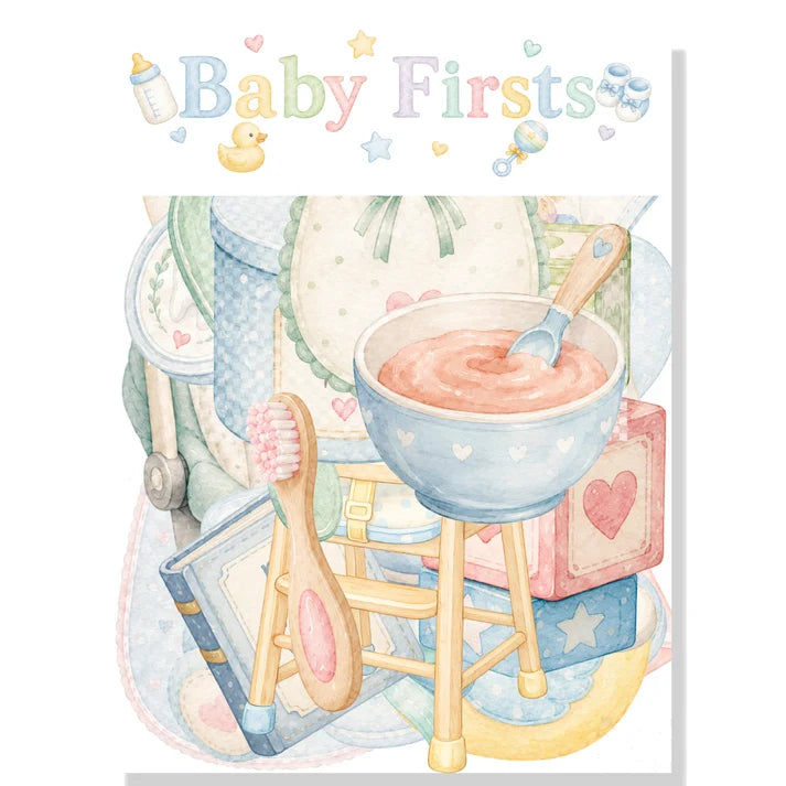 SSC Designs - Baby Firsts Collection - 12 x 12 Scrapbook Paper And Embellishment Kit