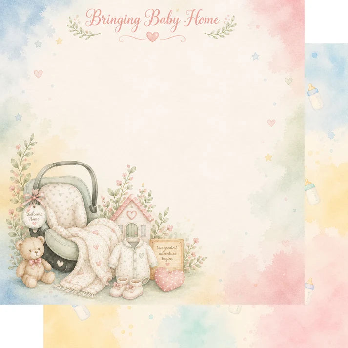 SSC Designs - Baby Firsts Collection - 12 x 12 Scrapbook Paper And Embellishment Kit