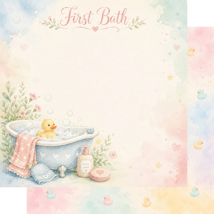 SSC Designs - Baby Firsts Collection - 12 x 12 Scrapbook Paper And Embellishment Kit