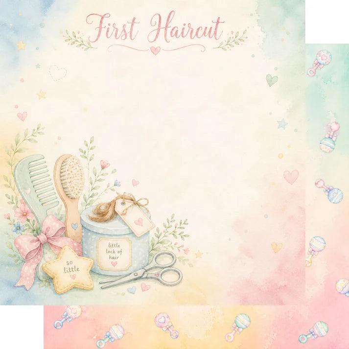 SSC Designs - Baby Firsts Collection - 12 x 12 Scrapbook Paper And Embellishment Kit