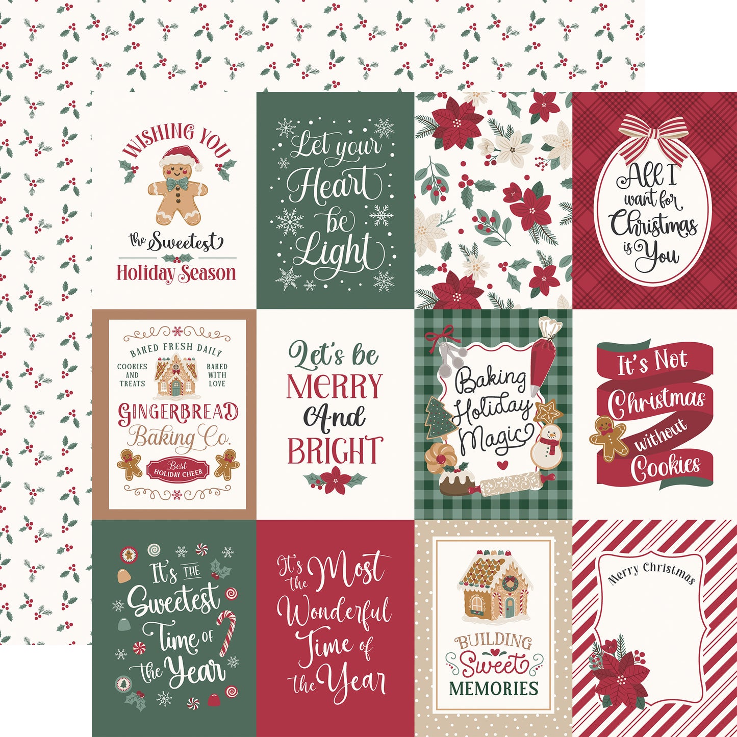 Echo Park -Baking Christmas Cheer Collection - 12 x 12 Collection Kit