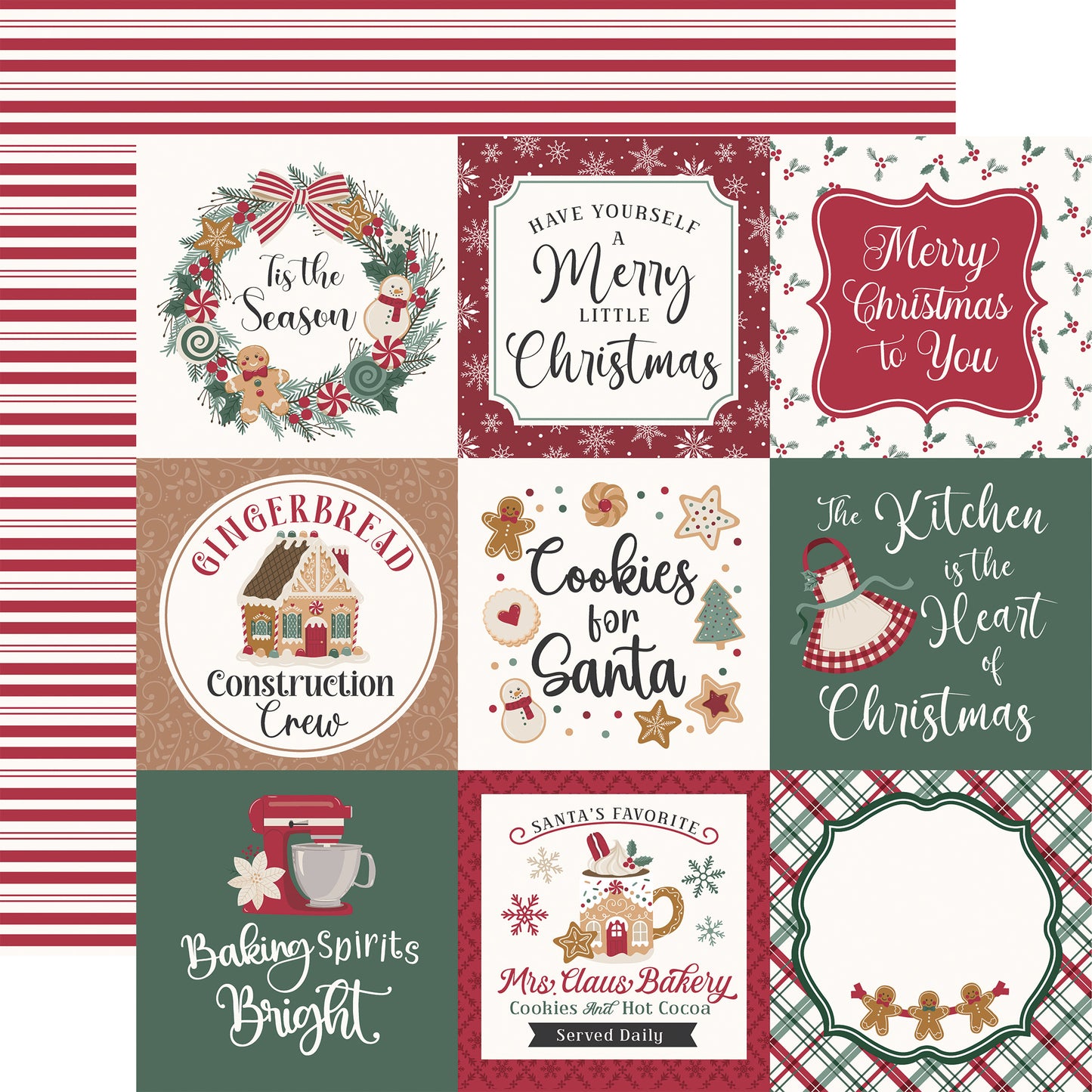 Echo Park -Baking Christmas Cheer Collection - 12 x 12 Collection Kit