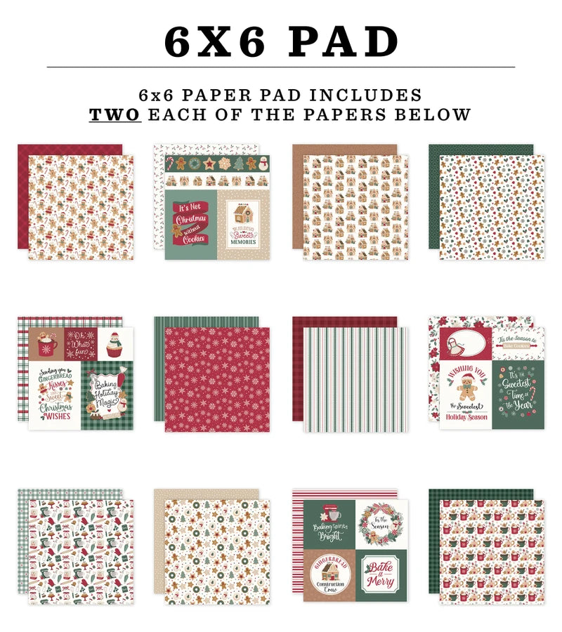 Echo Park -Baking Christmas Cheer Collection - 6 x 6 Paper Pad