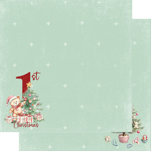 SSC - Baby's First Christmas - 12 x 12 Double-Sided Cardstock - Baby's First christmas