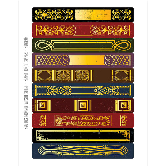 Brutus Monroe - Sensational Spines | Washi Sheet