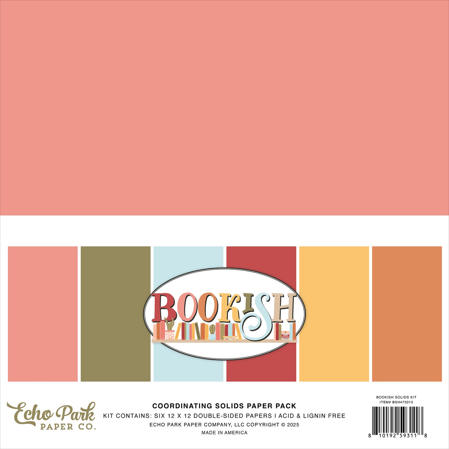 Echo Park - Bookish Collection - Solids Kit