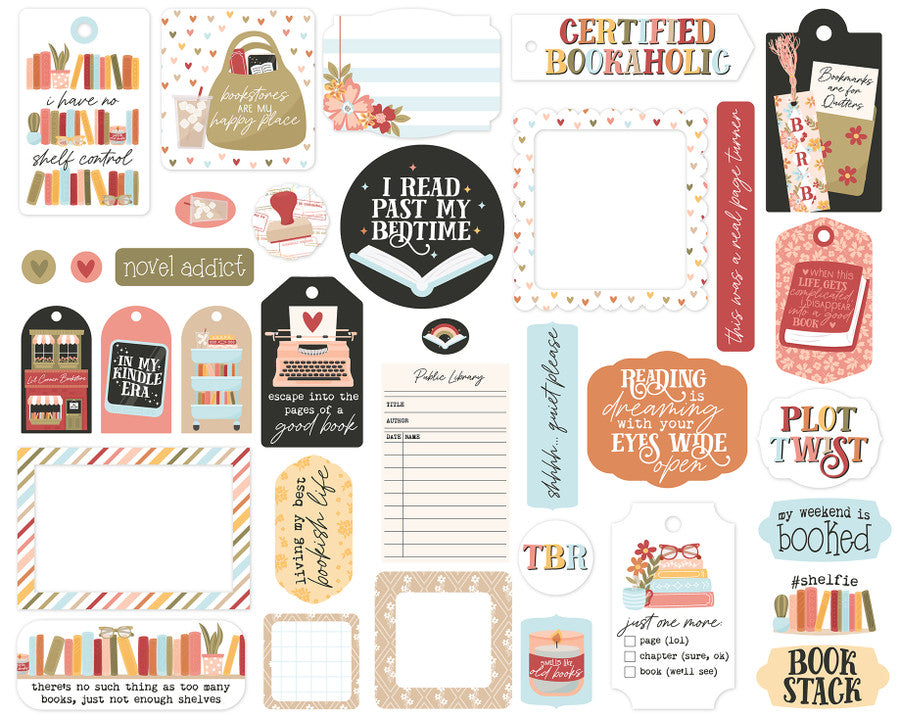 Echo Park - Bookish Collection - Frames & Tags