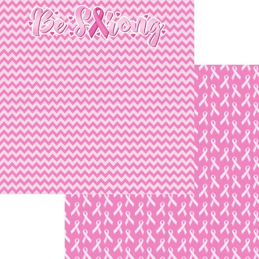 Be Strong Collection Be Strong 12 x 12 Double-Sided Scrapbook Paper by SSC Designs