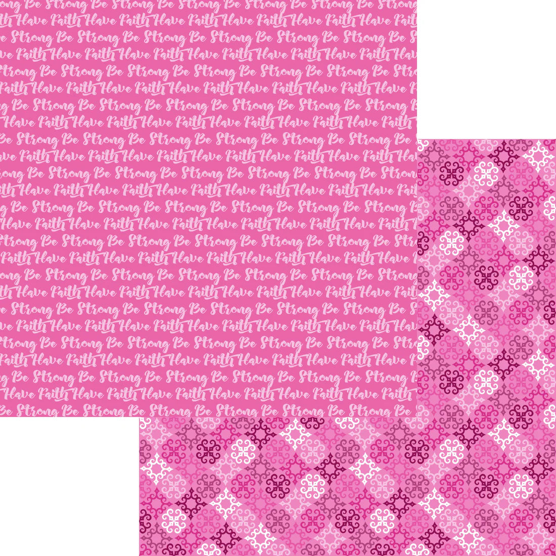 Be Strong Collection Have Faith 12 x 12 Double-Sided Scrapbook Paper by SSC Designs