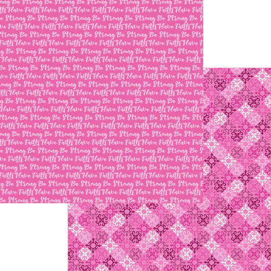 Be Strong Collection Have Faith 12 x 12 Double-Sided Scrapbook Paper by SSC Designs