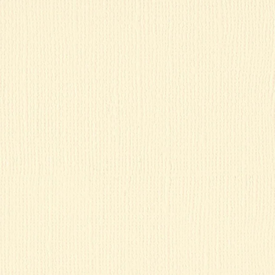 Bazzill 12 x 12 Textured Cardstock - Butter Cream