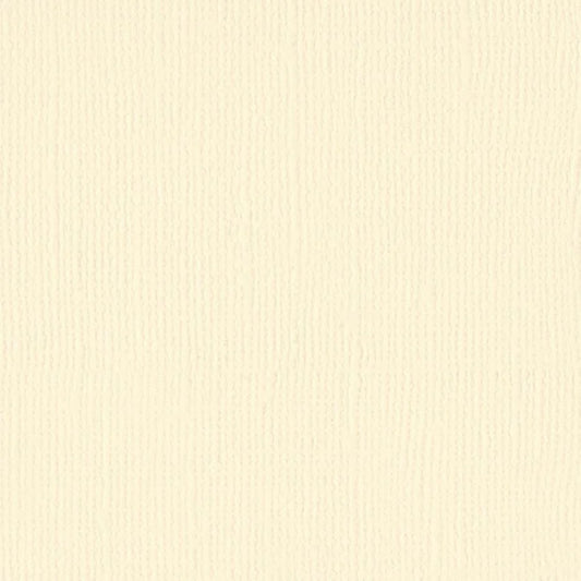 Bazzill 12 x 12 Textured Cardstock - Butter Cream