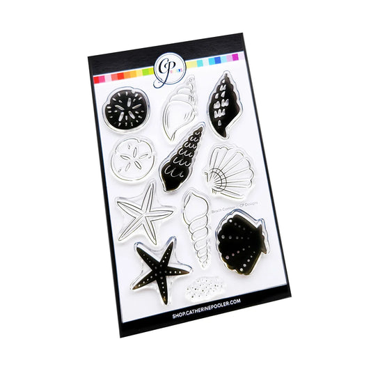 Catherine Pooler Designs - Ocean Wonders Collection - Clear Photopolymer Stamps - Beach Comber