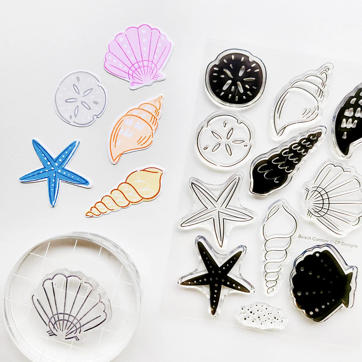 Catherine Pooler Designs - Ocean Wonders Collection - Clear Photopolymer Stamps - Beach Comber