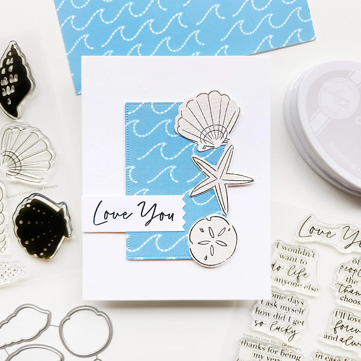 Catherine Pooler Designs - Ocean Wonders Collection - Clear Photopolymer Stamps - Beach Comber