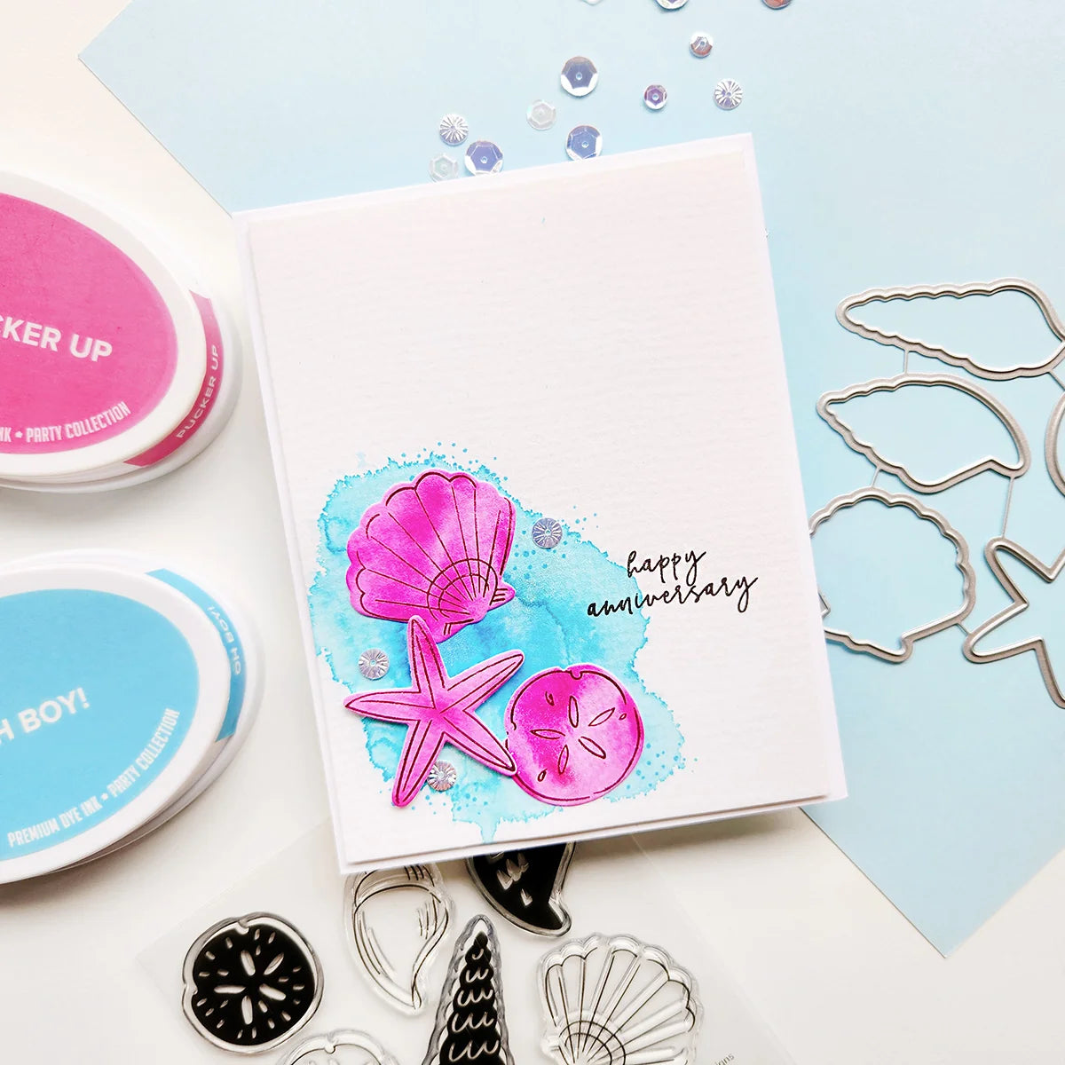 Catherine Pooler Designs - Ocean Wonders Collection - Clear Photopolymer Stamps - Beach Comber