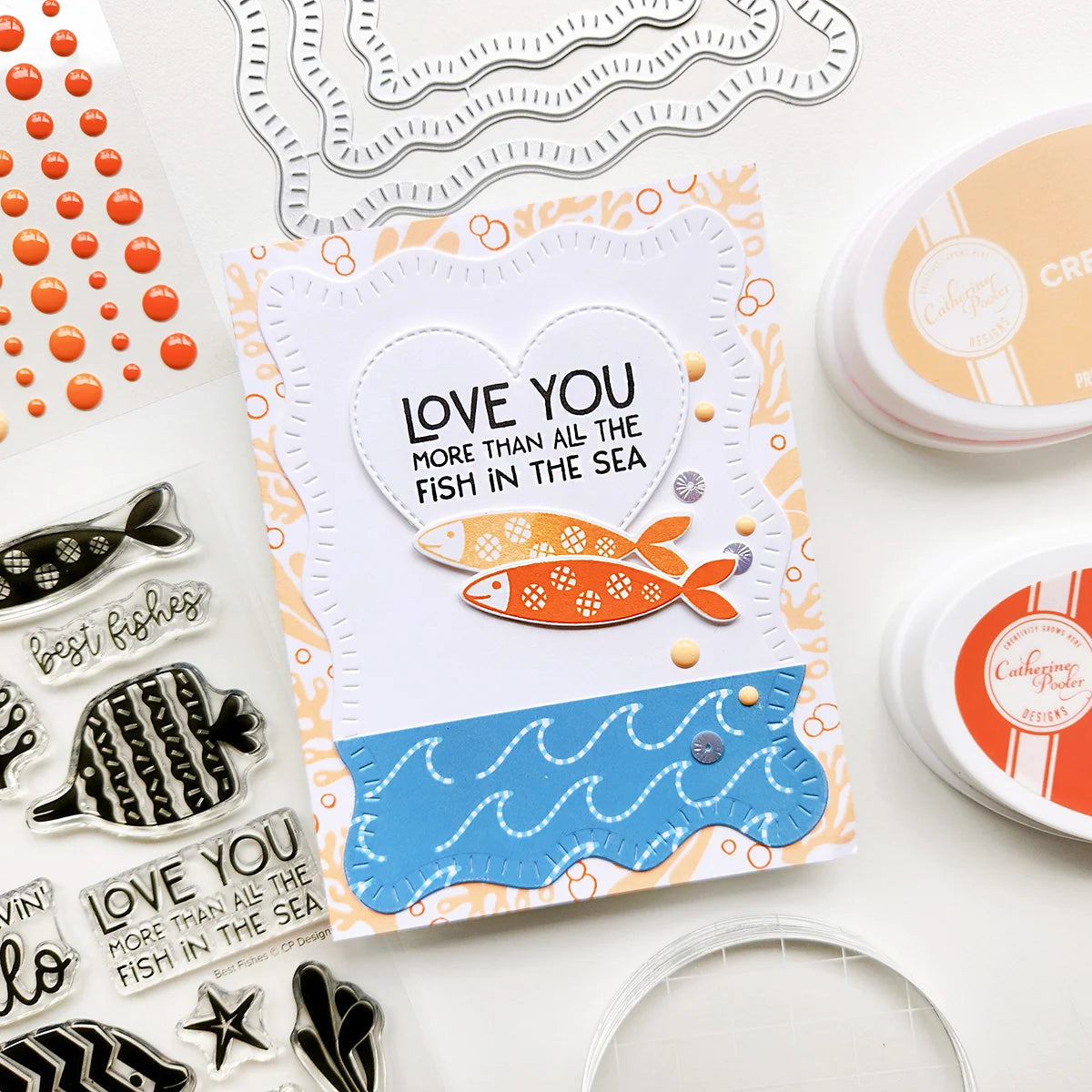 Catherine Pooler Designs - Ocean Wonders Collection - Dies - Best Fishes