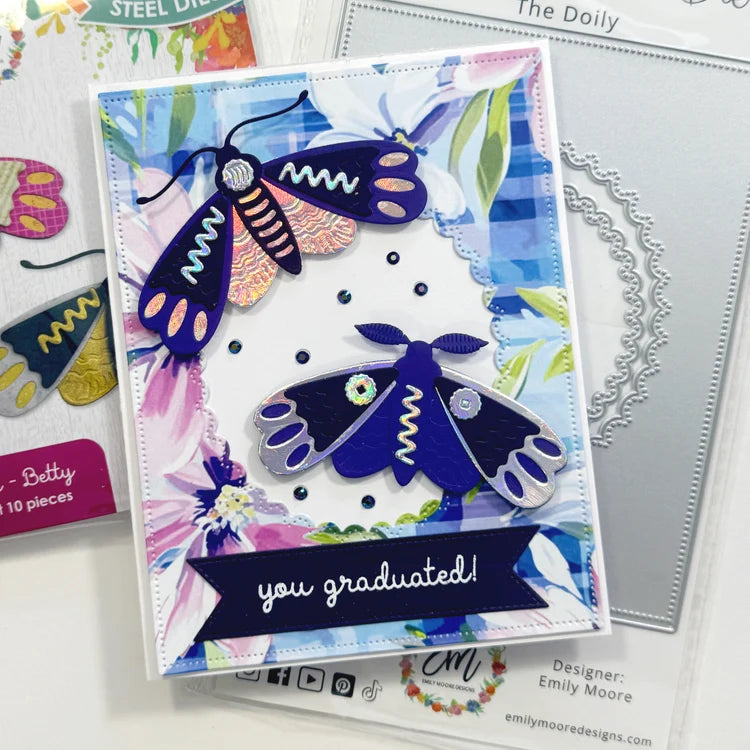 Emily Moore Designs - Make A Moth Collection - Dies - Betty