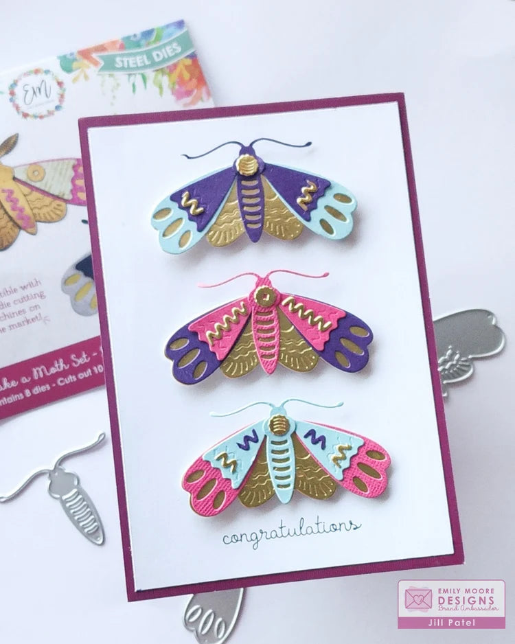 Emily Moore Designs - Make A Moth Collection - Dies - Betty