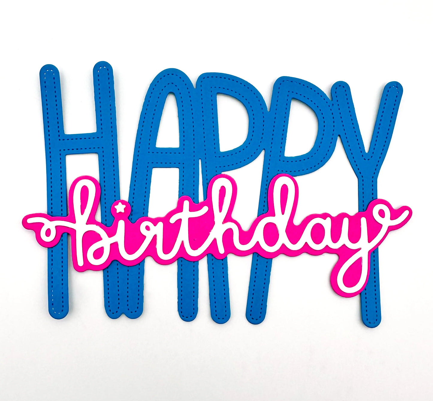 Emily Moore Designs - Dies - Happy Birthday Word - Big and Bold