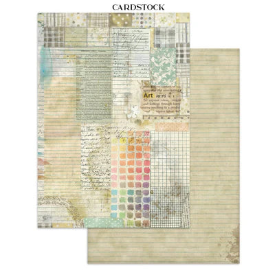 Stamperia - Daisy Art Collection - Junk Journal - Stickers, Cut-Outs, and Backgrounds
