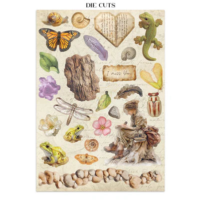 Stamperia - All Around Collection - Junk Journal - Stickers, Cut-Outs, and Backgrounds