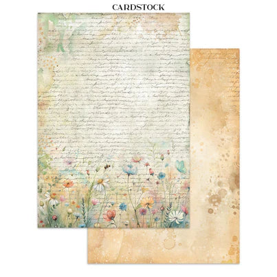 Stamperia - Daisy Art Collection - Junk Journal - Stickers, Cut-Outs, and Backgrounds