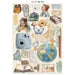 Stamperia - Secret Diary Collection - Junk Journal - Stickers, Cut-Outs, and Backgrounds