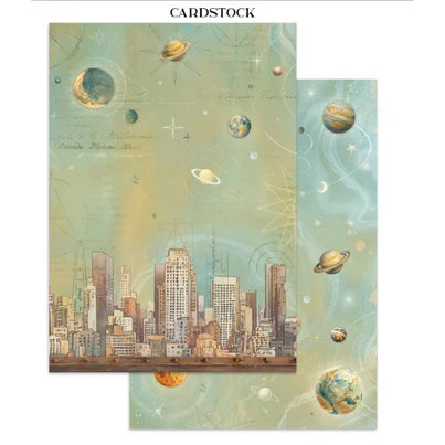 Stamperia - A New Beginning Collection - Junk Journal - Stickers, Cut-Outs, and Backgrounds
