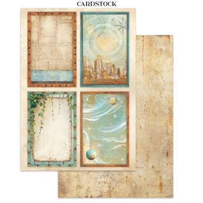 Stamperia - A New Beginning Collection - Junk Journal - Stickers, Cut-Outs, and Backgrounds