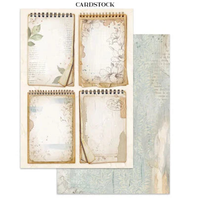 Stamperia - Secret Diary Collection - Junk Journal - Stickers, Cut-Outs, and Backgrounds