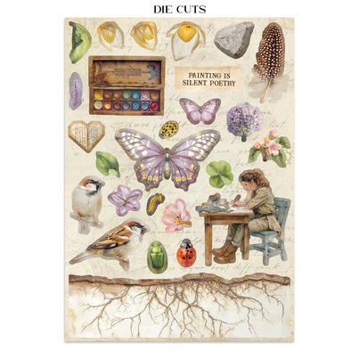 Stamperia - All Around Collection - Junk Journal - Stickers, Cut-Outs, and Backgrounds