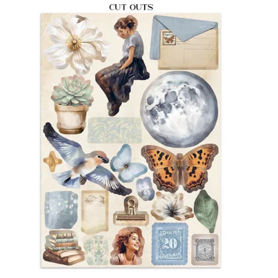 Stamperia - Secret Diary Collection - Junk Journal - Stickers, Cut-Outs, and Backgrounds
