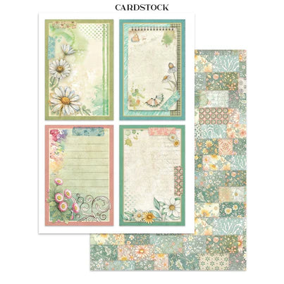 Stamperia - Daisy Art Collection - Junk Journal - Stickers, Cut-Outs, and Backgrounds
