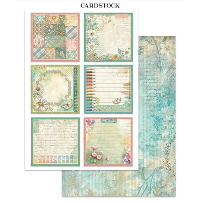 Stamperia - Daisy Art Collection - Junk Journal - Stickers, Cut-Outs, and Backgrounds