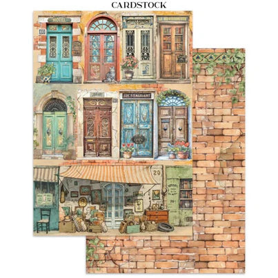 Stamperia - Art Of Travelling Collection - Junk Journal - Stickers, Cut-Outs, and Backgrounds