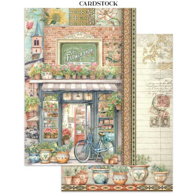 Stamperia - Art Of Travelling Collection - Junk Journal - Stickers, Cut-Outs, and Backgrounds