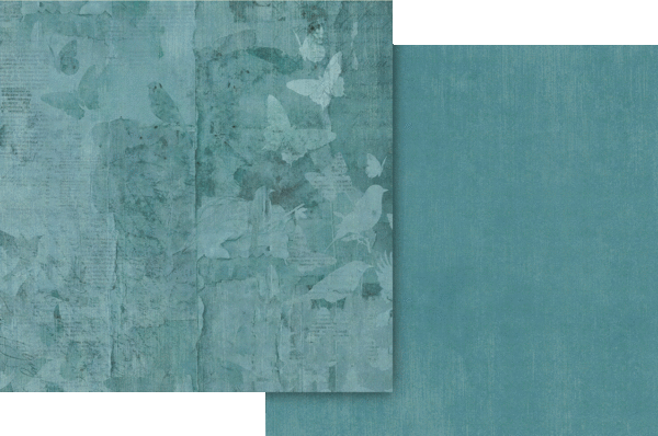 Graphic 45 - Journaling Through Time Collection - 12 x 12 Double-Sided Paper - Bluebird Blue Patterns And Solids