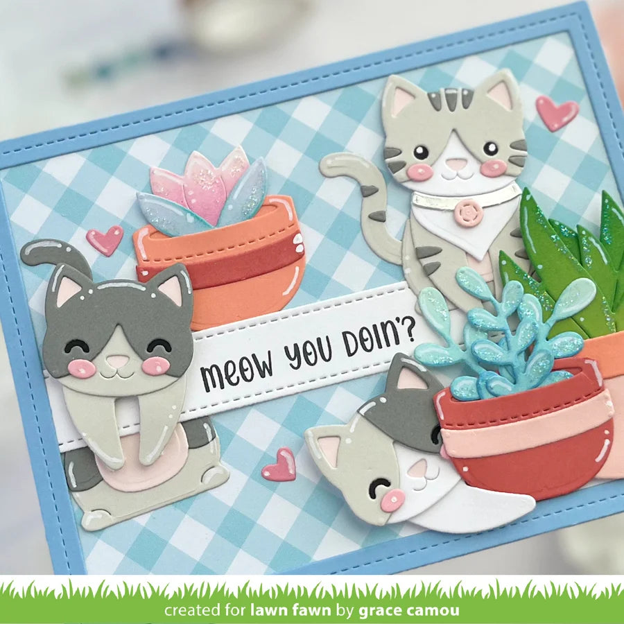 Lawn Fawn - Custom Craft Dies - Build-a-Cat