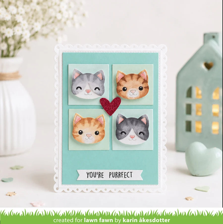 Lawn Fawn - Custom Craft Dies - Build-a-Cat