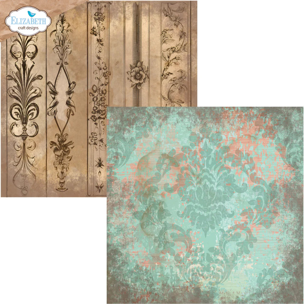Elizabeth Craft Designs - Hello You Collection - 12 x 12 Paper Pack - Backgrounds Volume 4