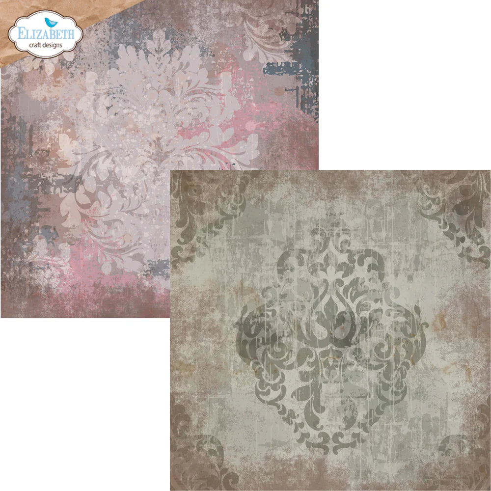 Elizabeth Craft Designs - Hello You Collection - 12 x 12 Paper Pack - Backgrounds Volume 4