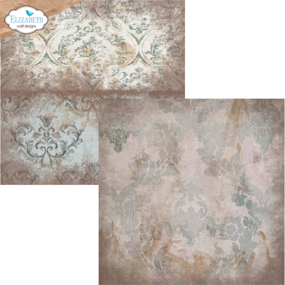 Elizabeth Craft Designs - Hello You Collection - 12 x 12 Paper Pack - Backgrounds Volume 4