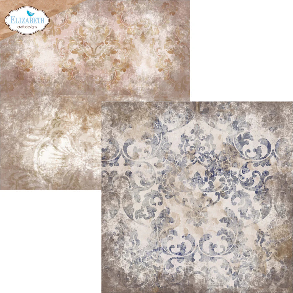 Elizabeth Craft Designs - Hello You Collection - 12 x 12 Paper Pack - Backgrounds Volume 4