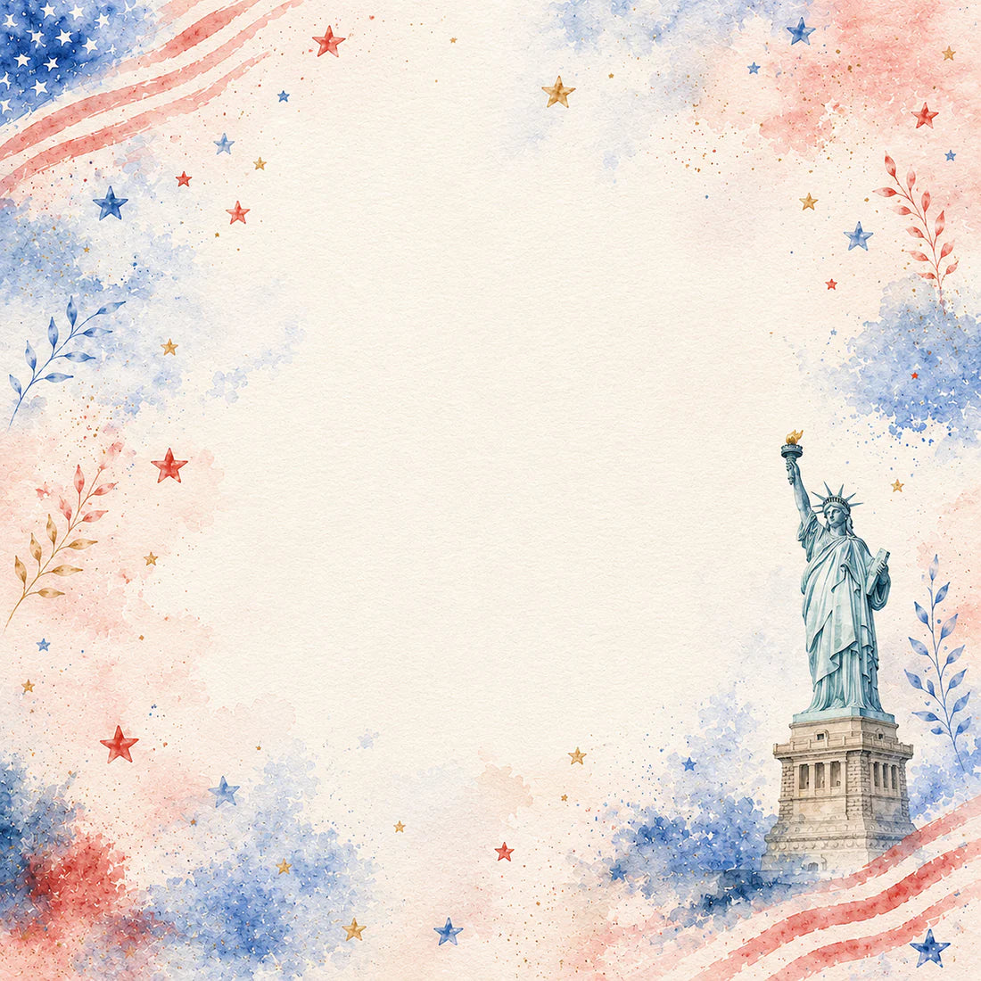 Scrapbook Supply Company - Celebrate America Collection - 12 x 12 Double Sided Paper - Landmarks Of Liberty