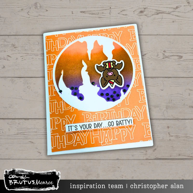 Brutus Monroe - Happy Birthday Pals | 6x8 Stamp Set